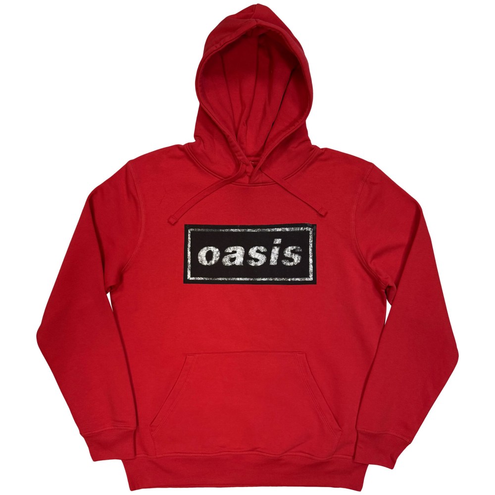 Oasis - Stencil Logo Hoodie - Red